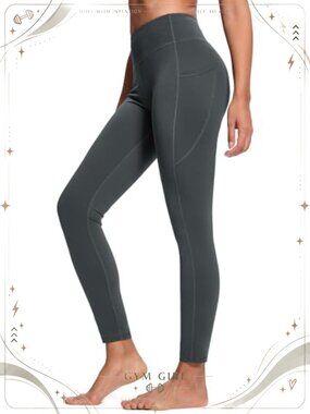 Tall Women's High Waist Tummy Control Yoga Leggings with Pockets